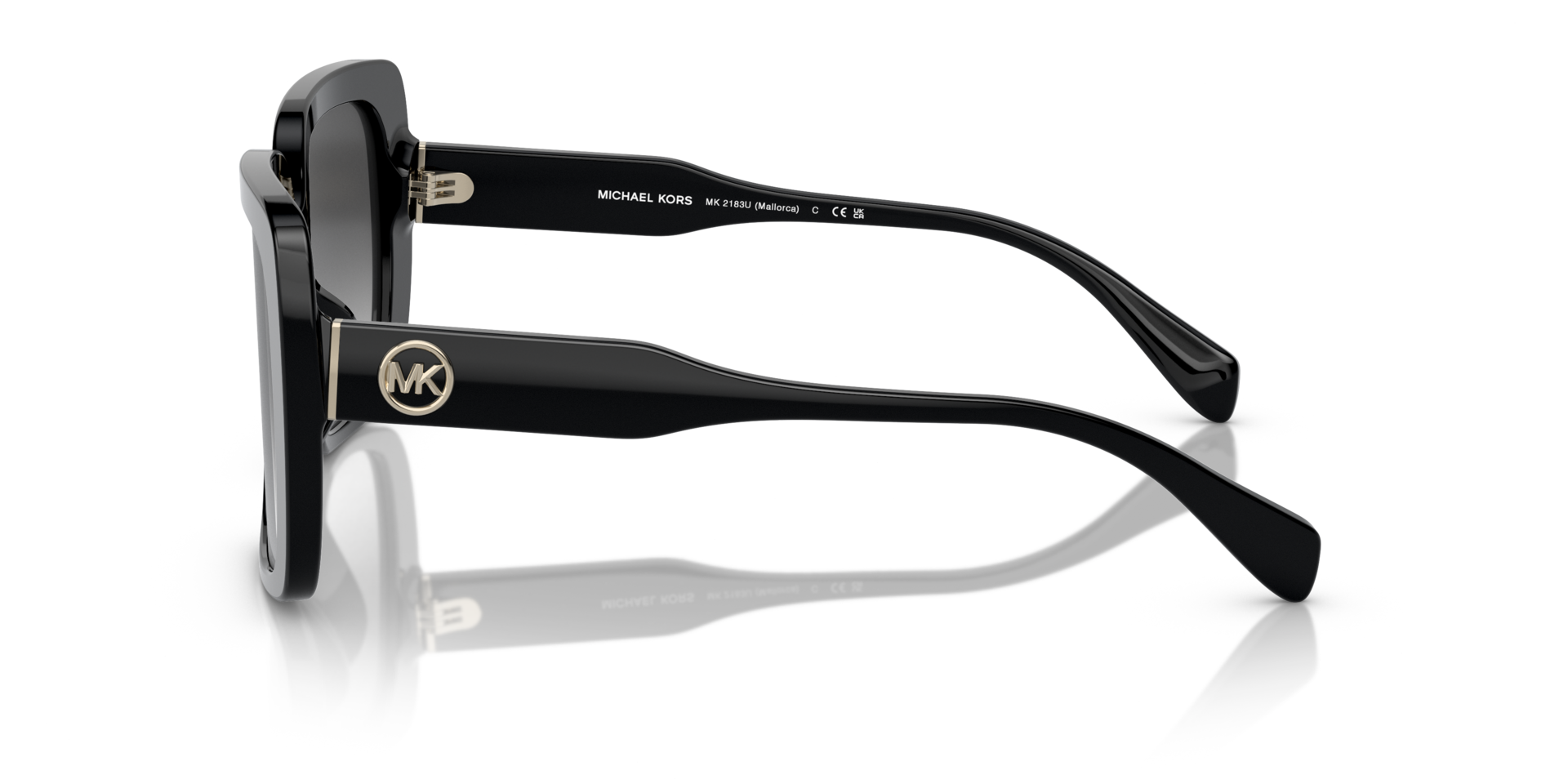 MK2183U Zwart AcetaatSunglass Frames van B24, Zijaanzicht