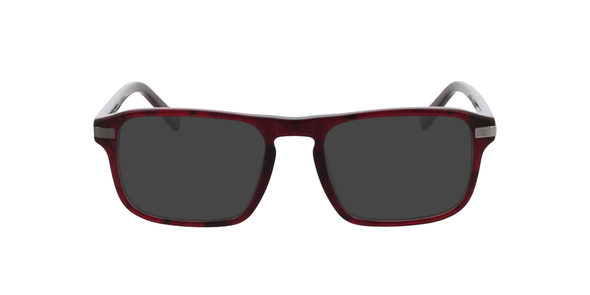 Torrance Rood hoorn  &  gunmetal AcetaatEyeglass Frames van B24, met getinte lenzen