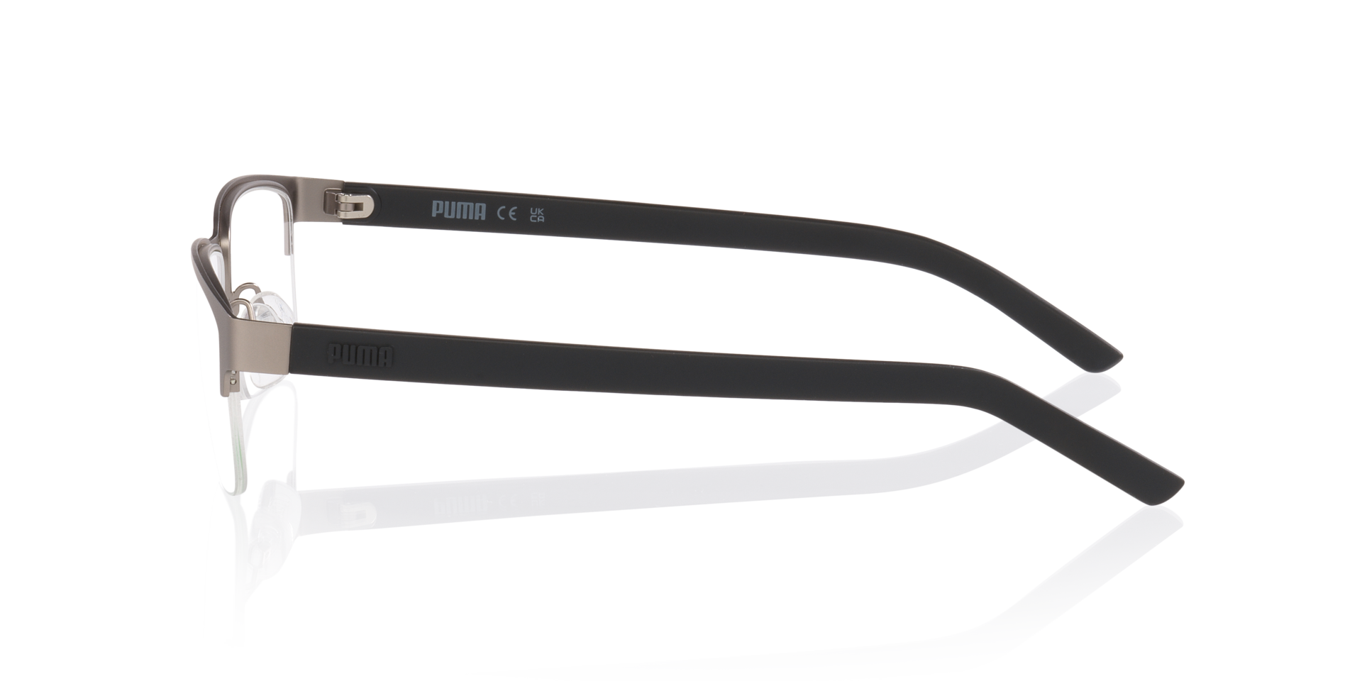 PU0519O Silber MetallEyeglass Frames von B24, Seitenansicht