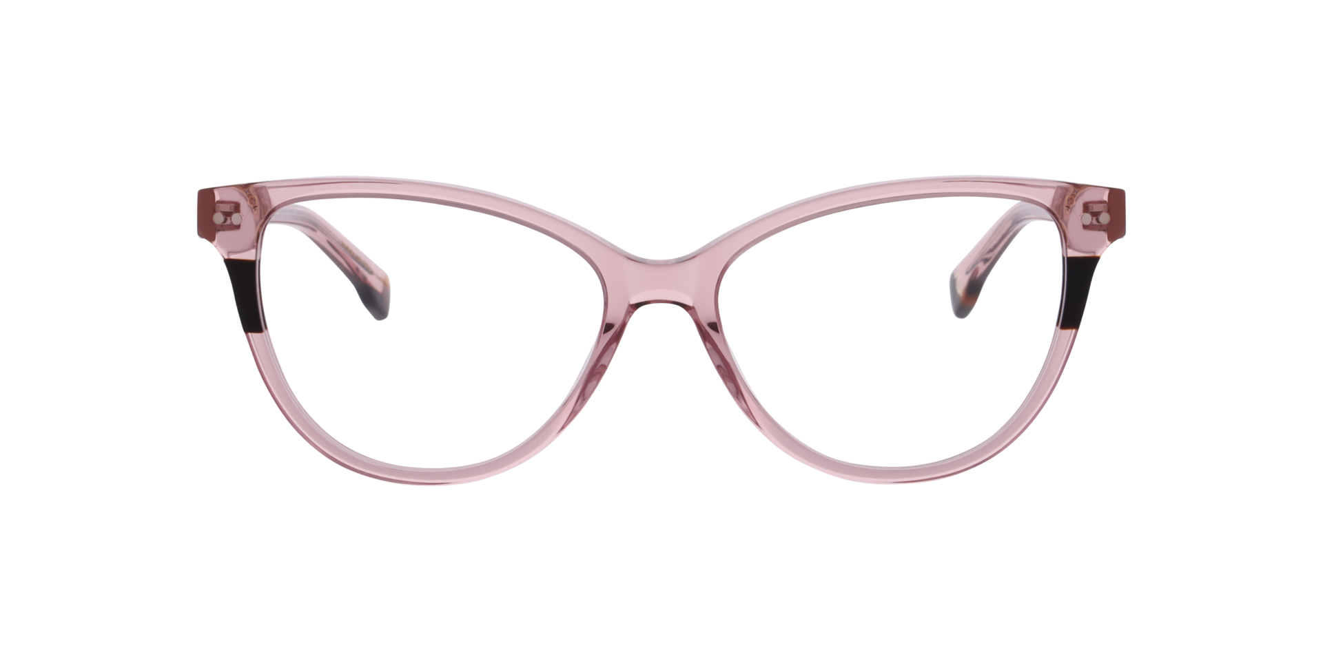 Lissia Havana On Crystal Light Pink AcetatEyeglass Frames von B24, Vorderansicht