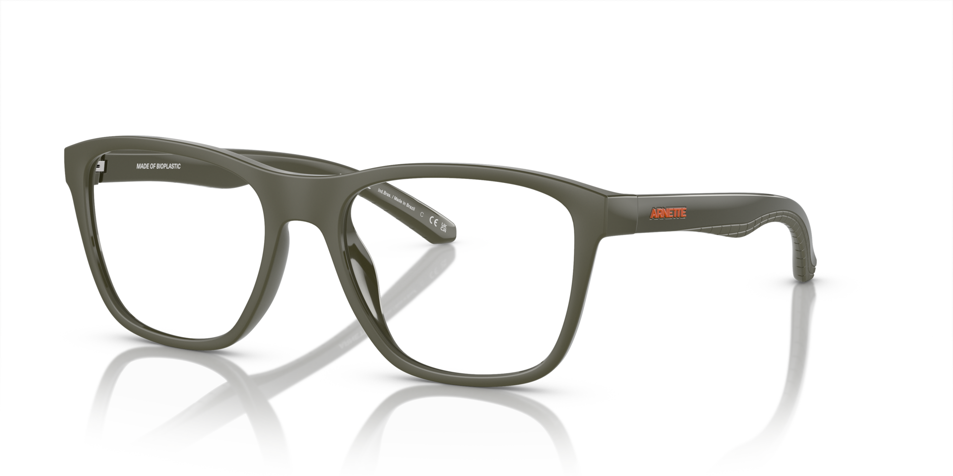 AN7241U Military Green KunststofEyeglass Frames van B24, Hoekweergave