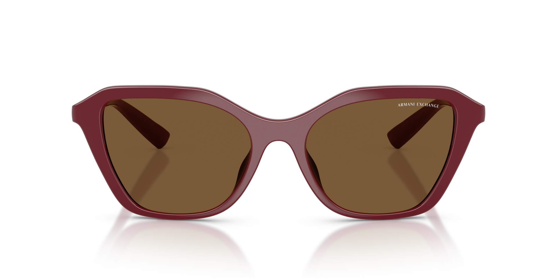 AX4173SU Glanzend bordeaux KunststofSunglass Frames van B24, Vooraanzicht