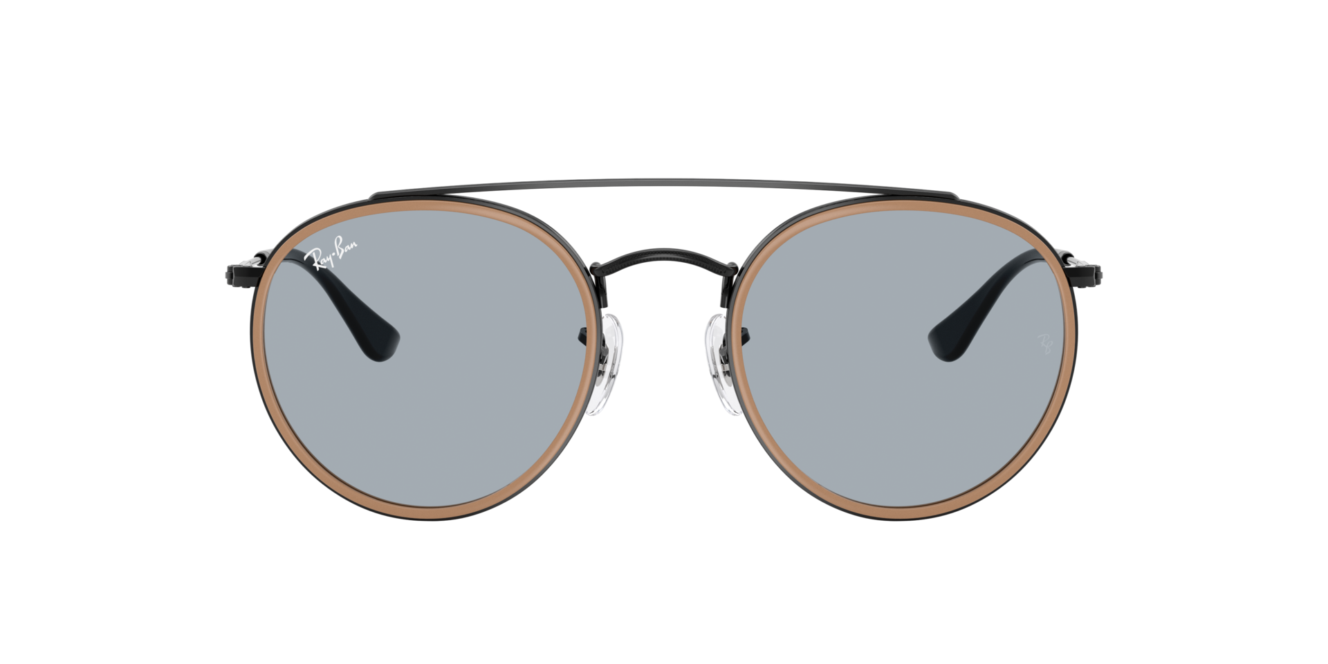 RB3647N Zwart MetaalSunglass Frames van B24, met getinte lenzen