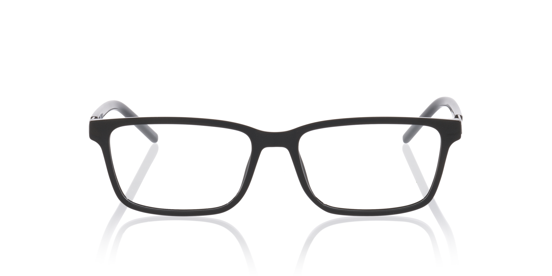 Pu0539O Zwart KunststofEyeglass Frames van B24, Vooraanzicht