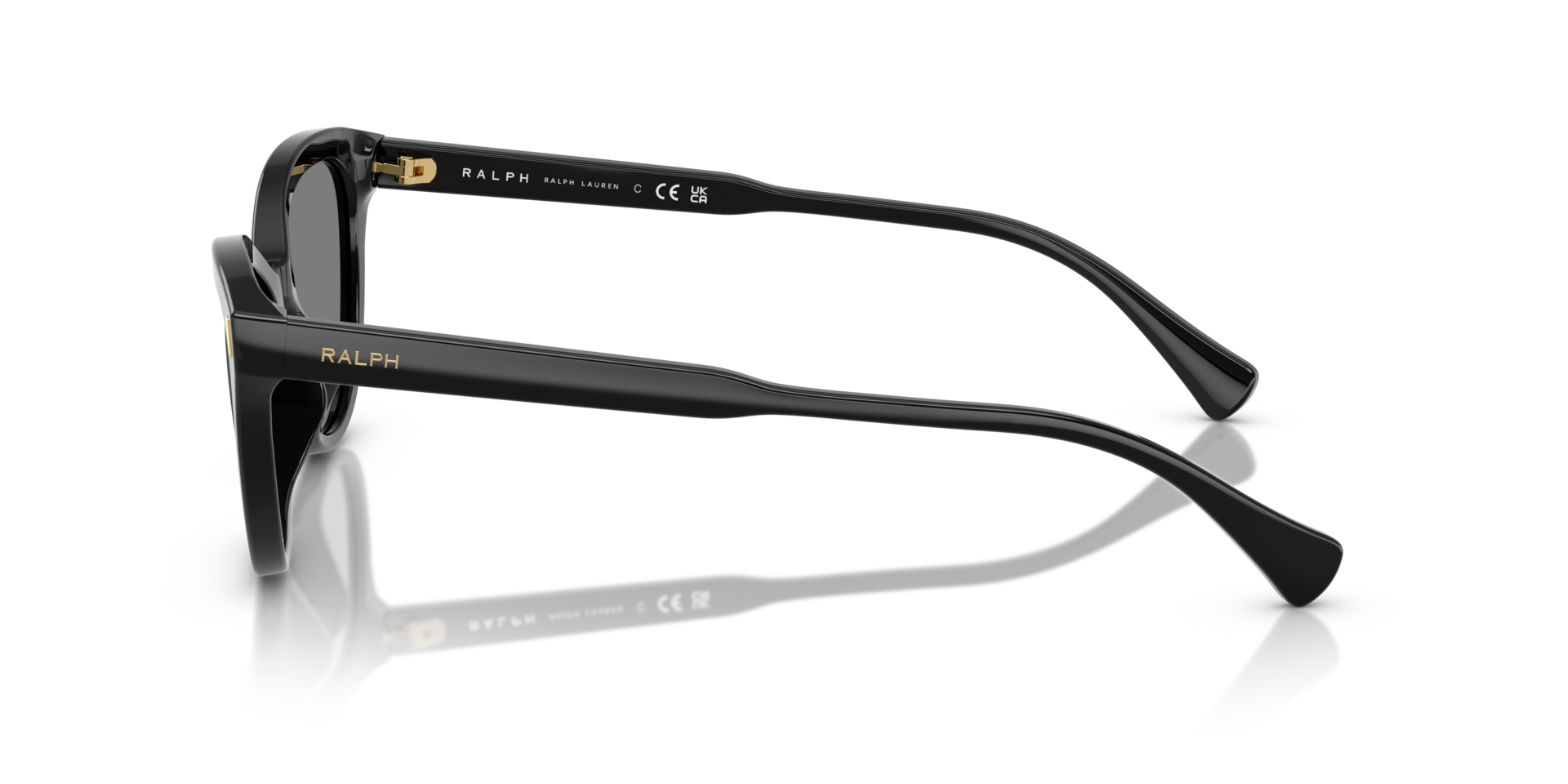 RA5326U Schwarz glänzend AcetatSunglass Frames von B24, Seitenansicht