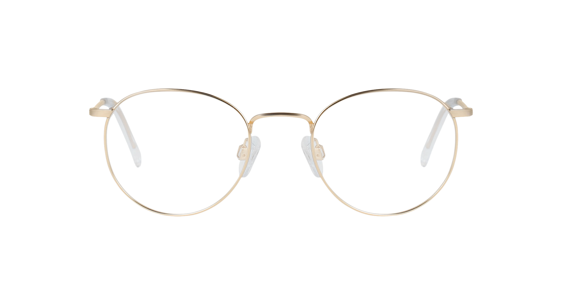Ceo Light Gold Titanium TitanEyeglass Frames von B24, Vorderansicht