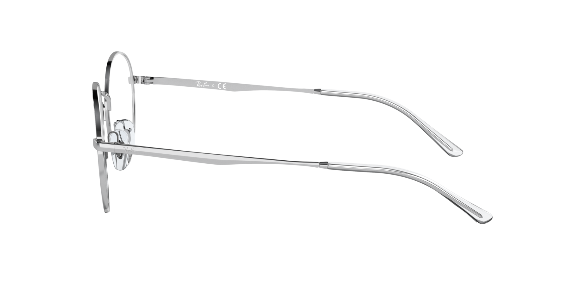 RB3681V Zilver MetaalEyeglass Frames van B24, Zijaanzicht