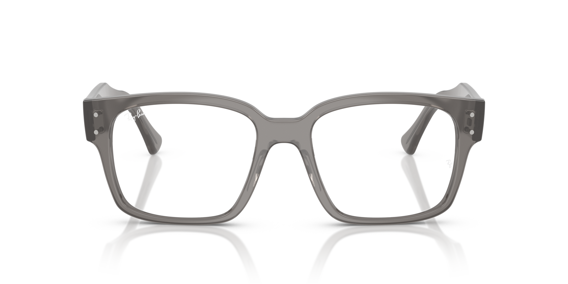 RB7256 Grau transparent KunststoffEyeglass Frames von B24, Vorderansicht