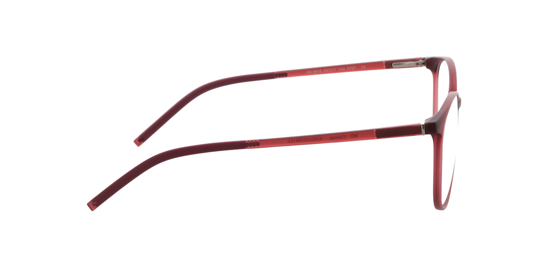 Conroe Rot KunststoffEyeglass Frames von B24, Seitenansicht