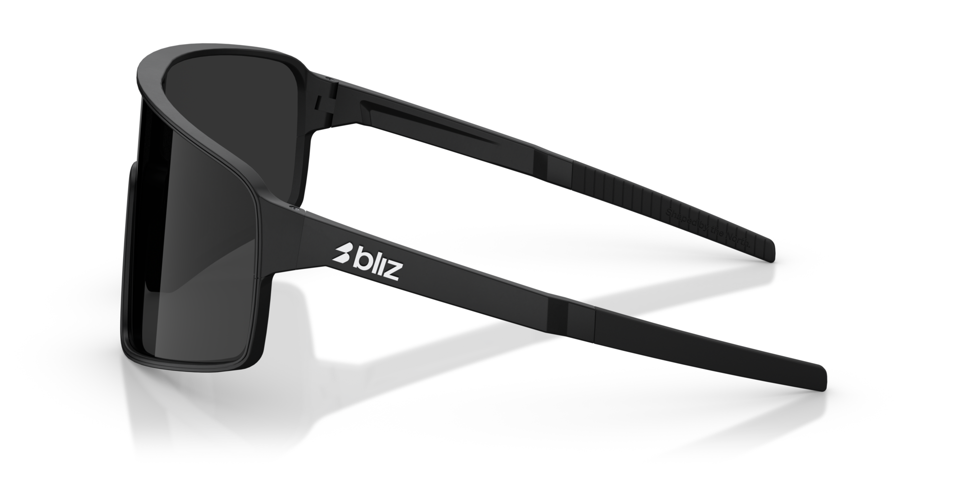ZB7015 Matt Schwarz KunststoffSunglass Frames von B24, Seitenansicht
