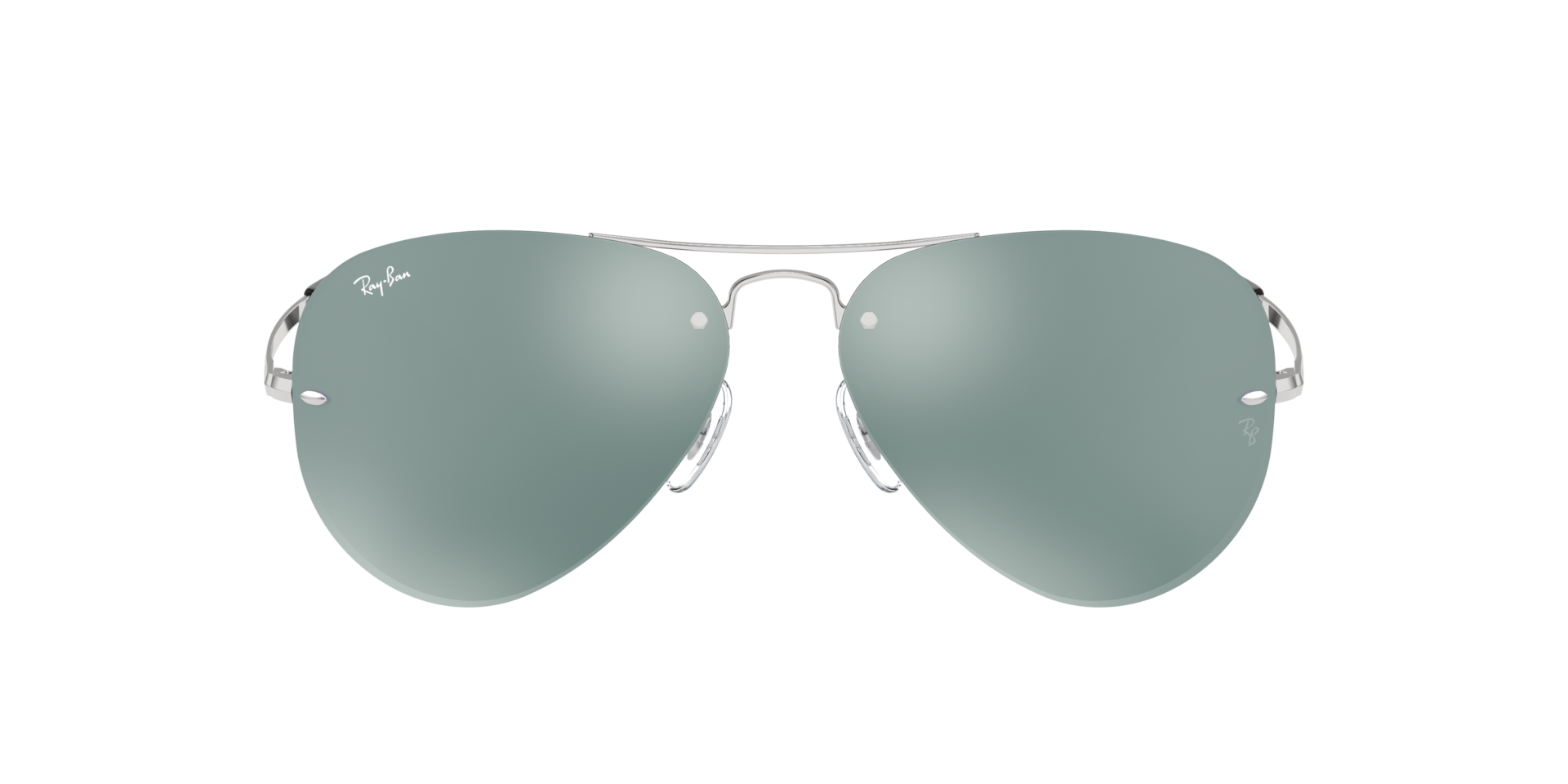 RB3449 Silber MetallSunglass Frames von B24, mit getönten Gläsern
