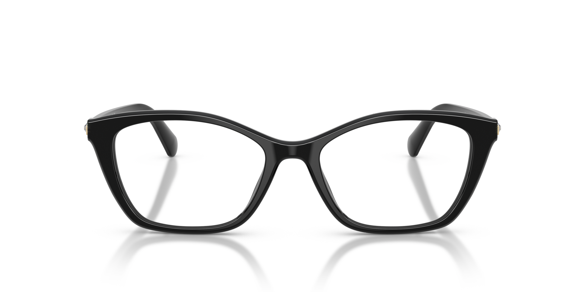 SK2065 Zwart AcetaatEyeglass Frames van B24, Vooraanzicht