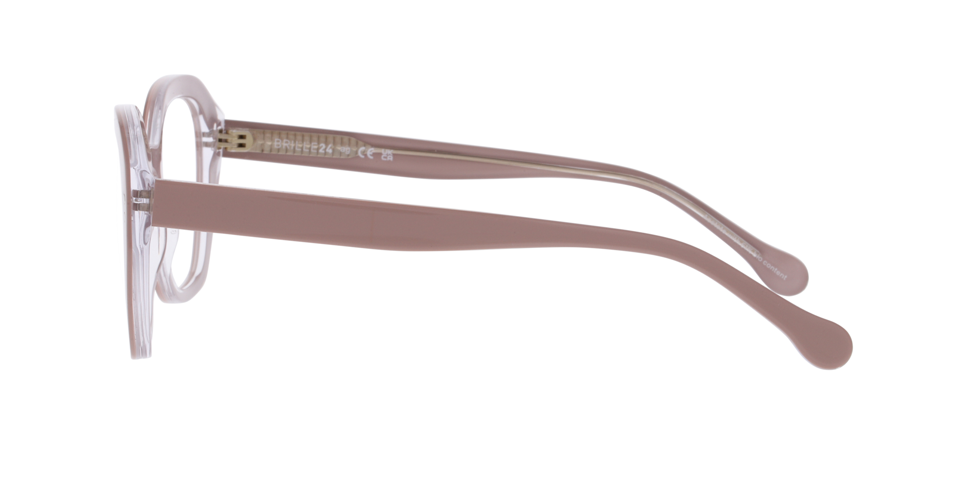 Larissa Bi Layer Nude & Crystal AcetaatEyeglass Frames van B24, Zijaanzicht