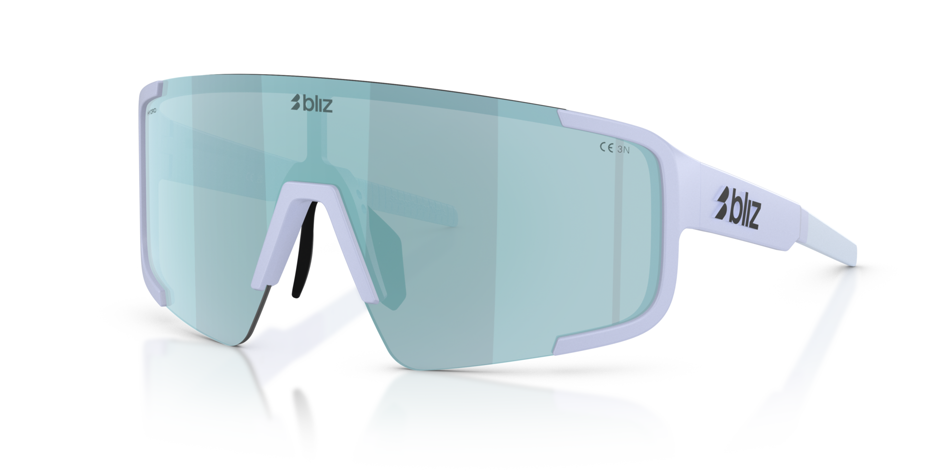 ZB7021 Matte Lavender KunststoffSunglass Frames von B24, Dreiviertelansicht