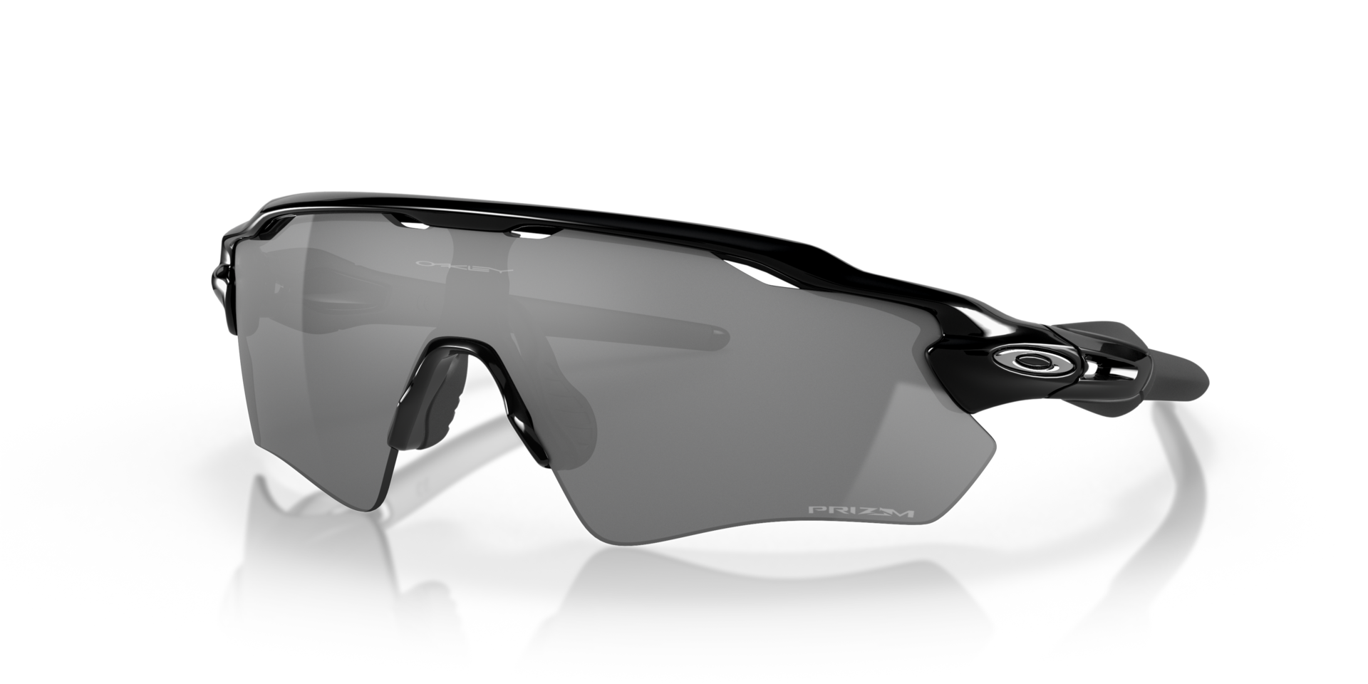 Radar® EV Path® Glanzend zwart KunststofSunglass Frames van B24, Hoekweergave