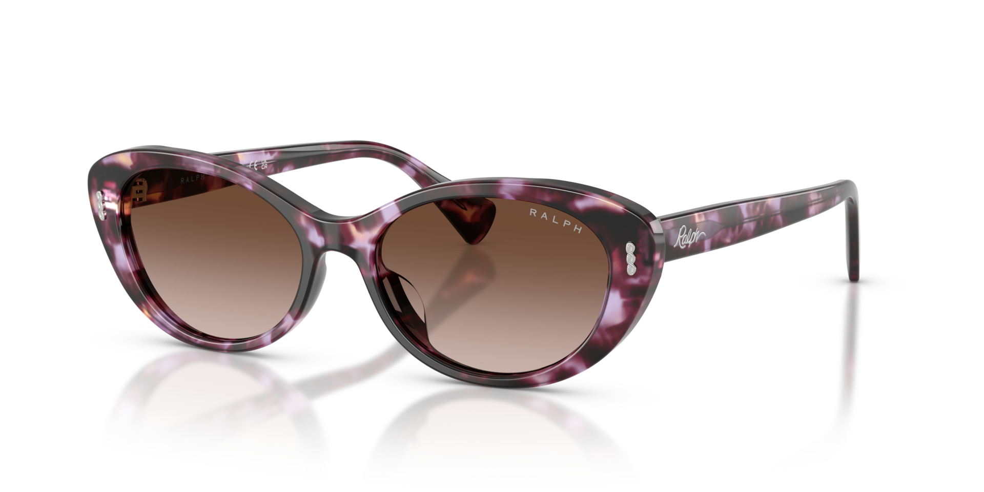 RA5350U Violet Havana AcetatSunglass Frames von B24, Dreiviertelansicht