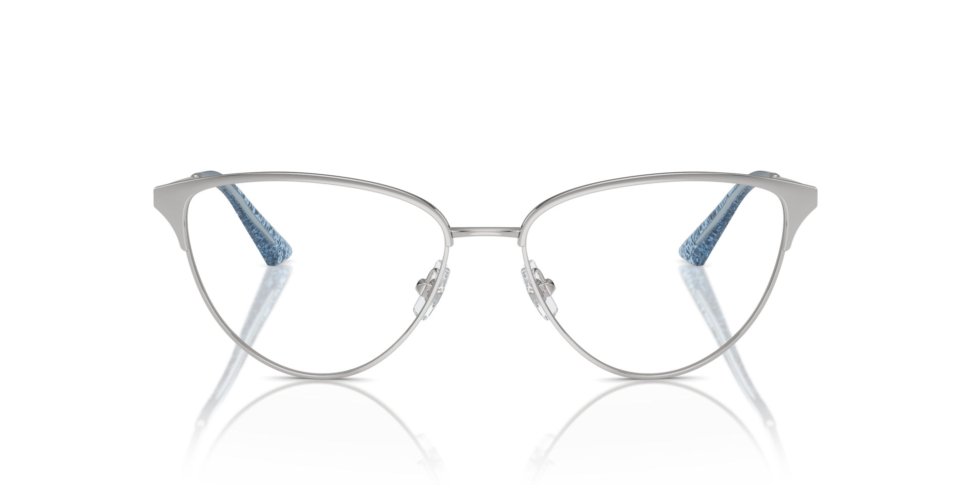 JC2002 Silber MetallEyeglass Frames von B24, Vorderansicht