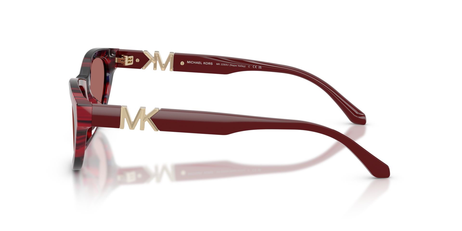 MK2293U Merlot Camo Tortoise AcetaatSunglass Frames van B24, Zijaanzicht