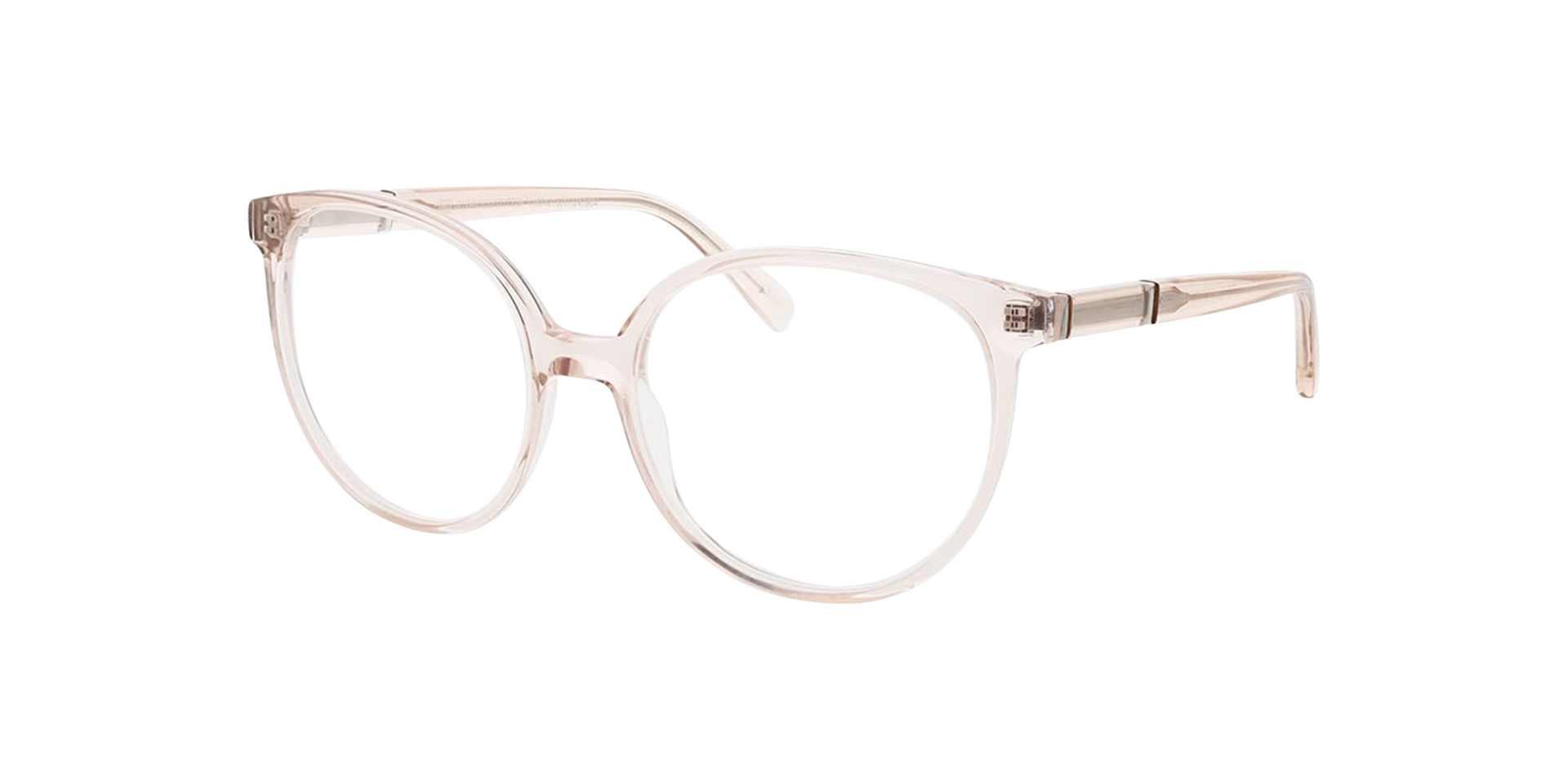 Caroline Kristalroze AcetaatEyeglass Frames van B24, Hoekweergave