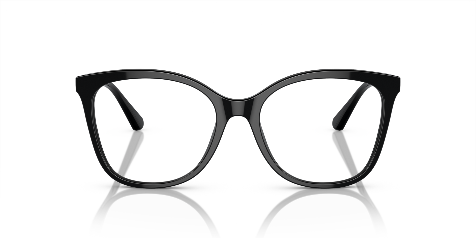 EA3231 Glanzend zwart AcetaatEyeglass Frames van B24, Vooraanzicht