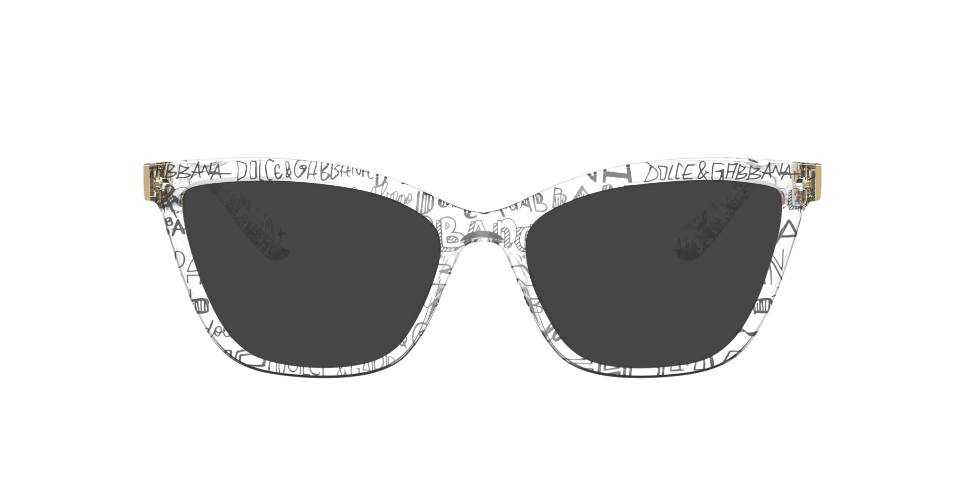 DG5076 Transparant graffiti KunststofEyeglass Frames van B24, met getinte lenzen