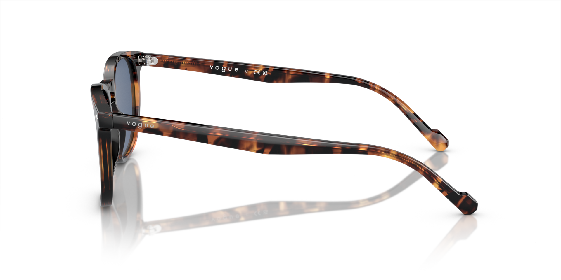 VO5328S Havana Honigfarben AcetatSunglass Frames von B24, Seitenansicht