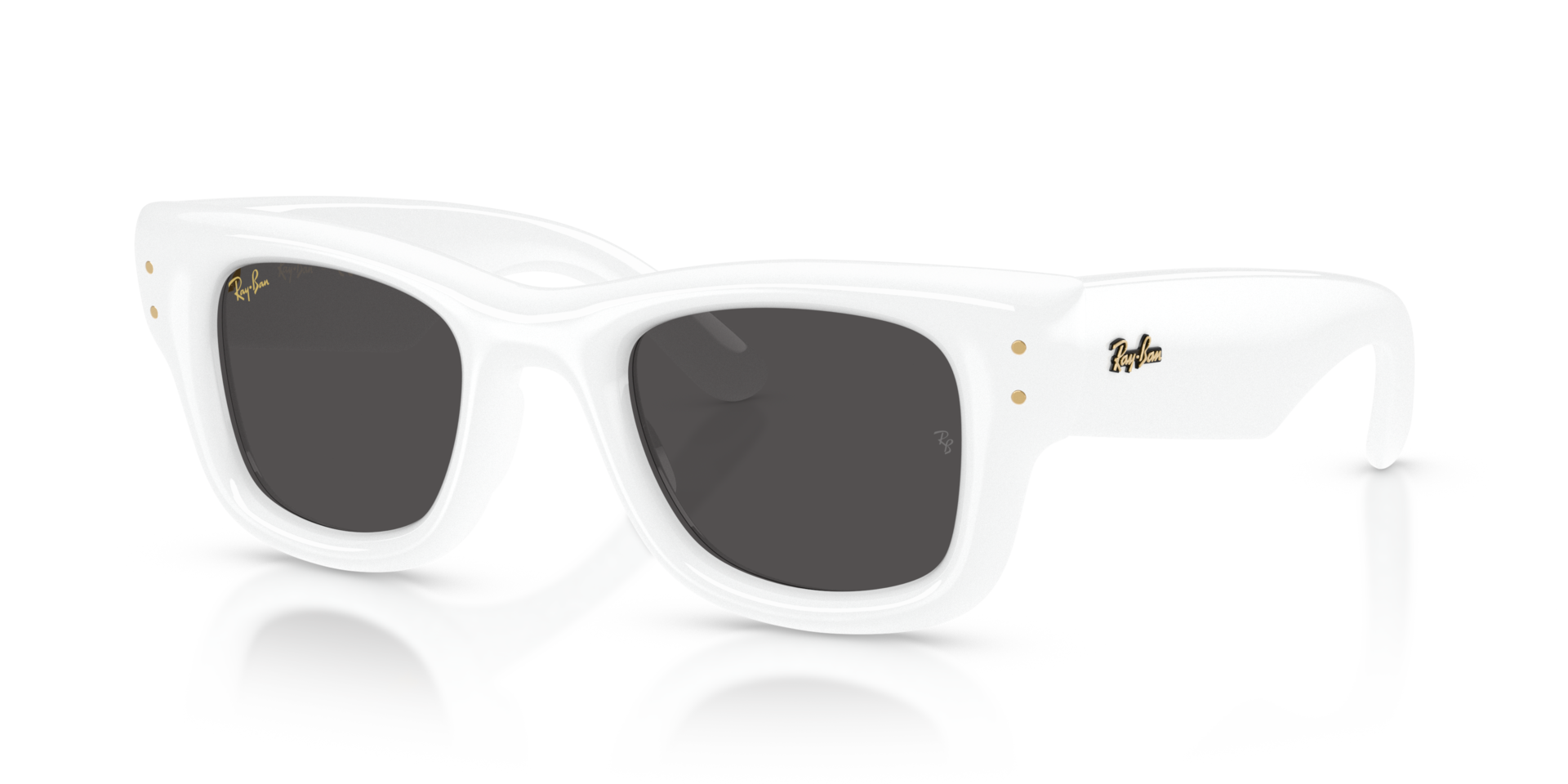 RB4940 Weiß KunststoffSunglass Frames von B24, Dreiviertelansicht