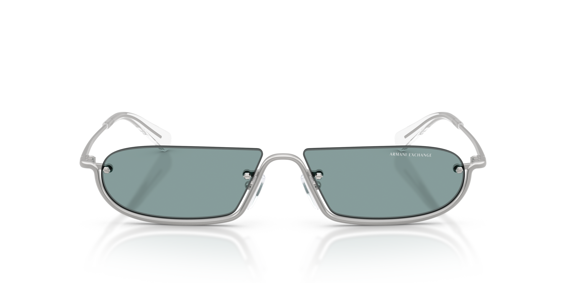 AX2058S Matte Silver MetallSunglass Frames von B24, Vorderansicht