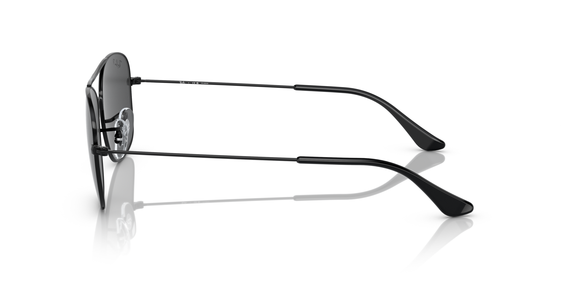 RB3799 Zwart MetaalSunglass Frames van B24, Zijaanzicht