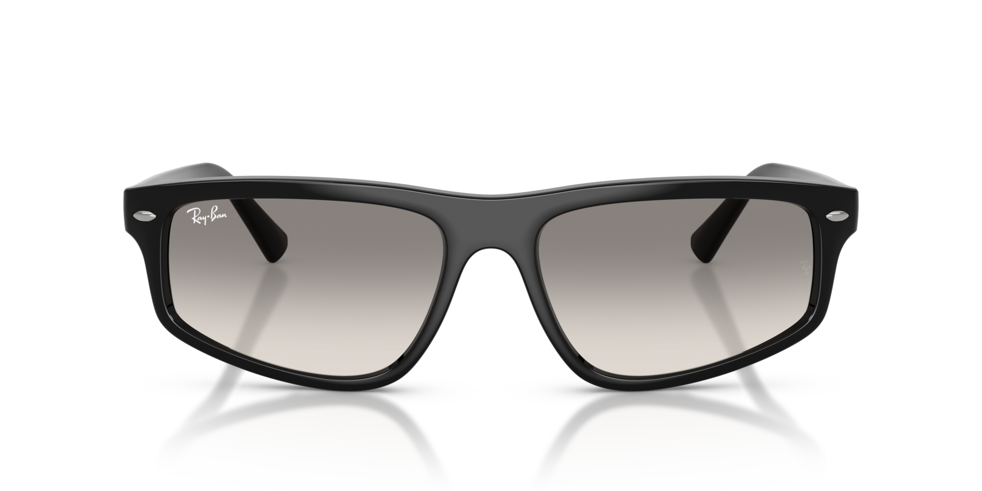 RB2225 Zwart KunststofSunglass Frames van B24, Vooraanzicht