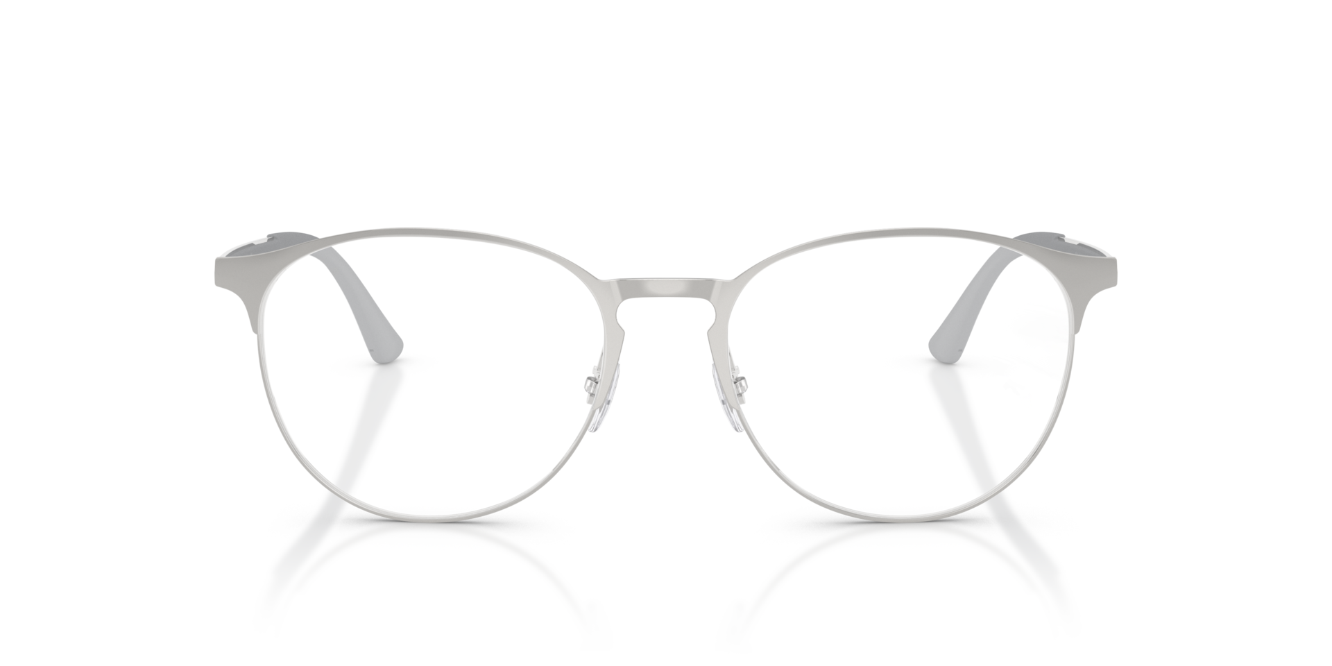 RB6375 Silver On Silver MetaalEyeglass Frames van B24, Vooraanzicht