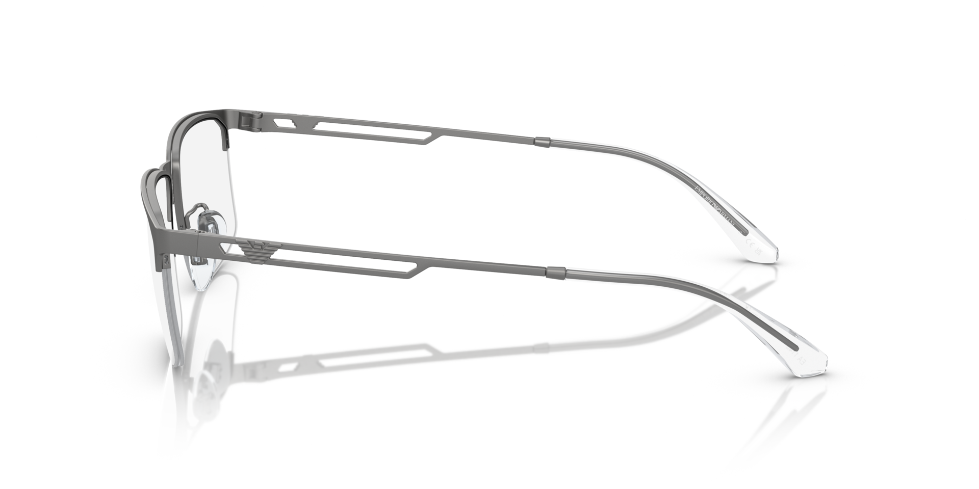 EA1143 Mat Staalgrijs MetaalEyeglass Frames van B24, Zijaanzicht