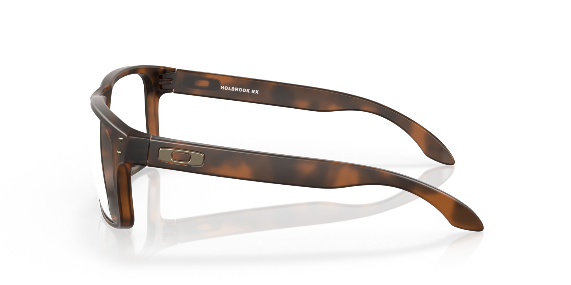 Holbrook™ Matbruin Tortoise KunststofSunglass Frames van B24, Zijaanzicht