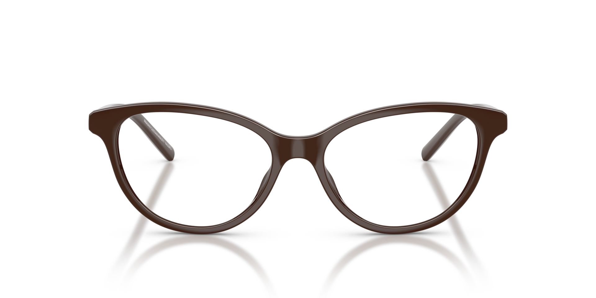 AX3138U Dunkelbraun glänzend KunststoffEyeglass Frames von B24, Vorderansicht