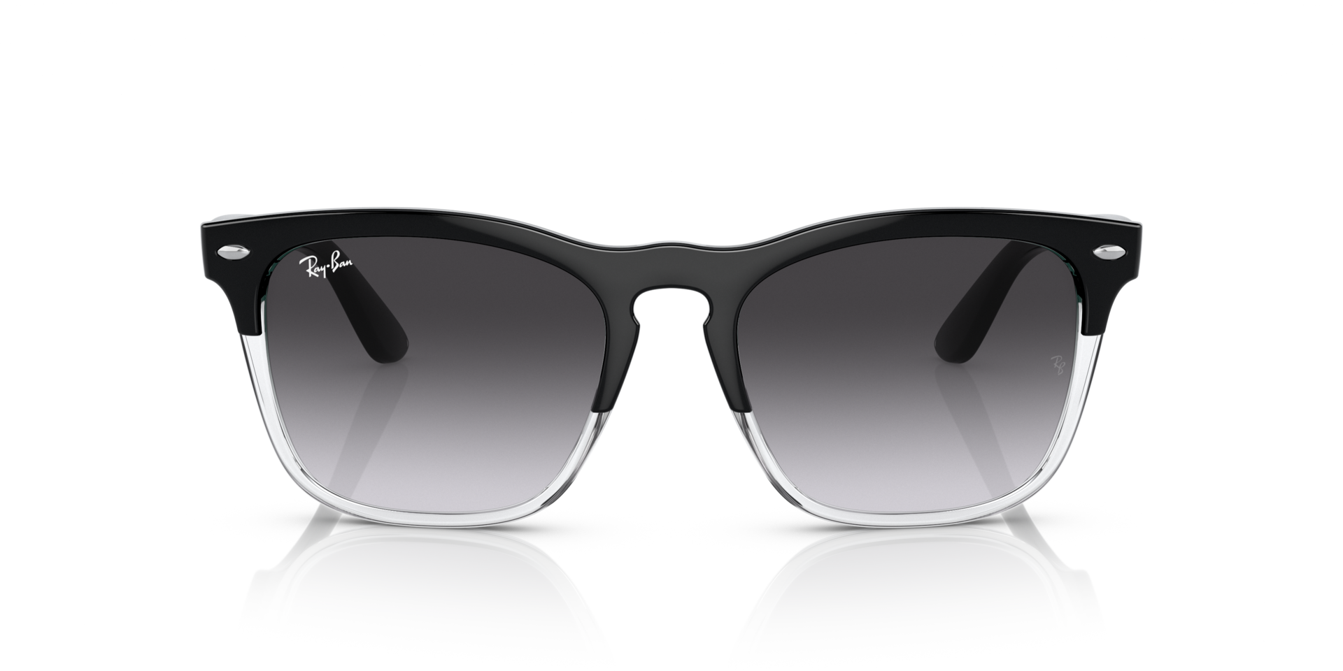 RB4487 Schwarz auf Transparent KunststoffSunglass Frames von B24, Vorderansicht