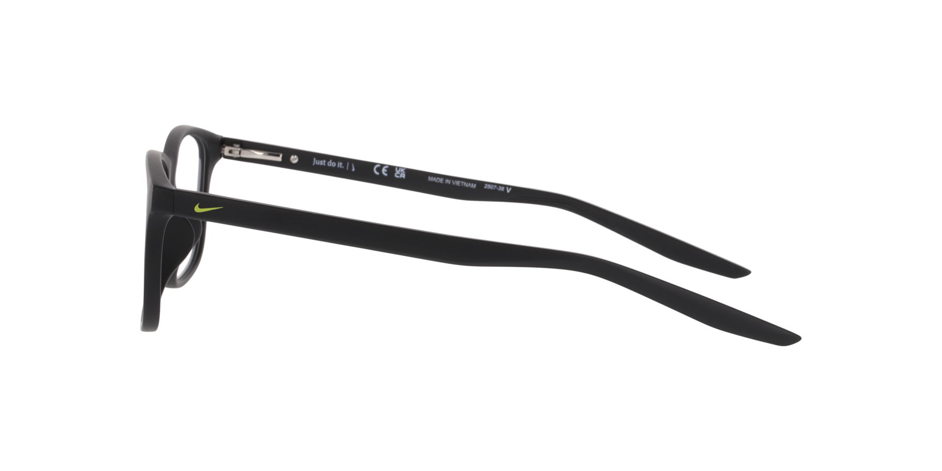 Nike 5019 Schwarz KunststoffEyeglass Frames von B24, Seitenansicht