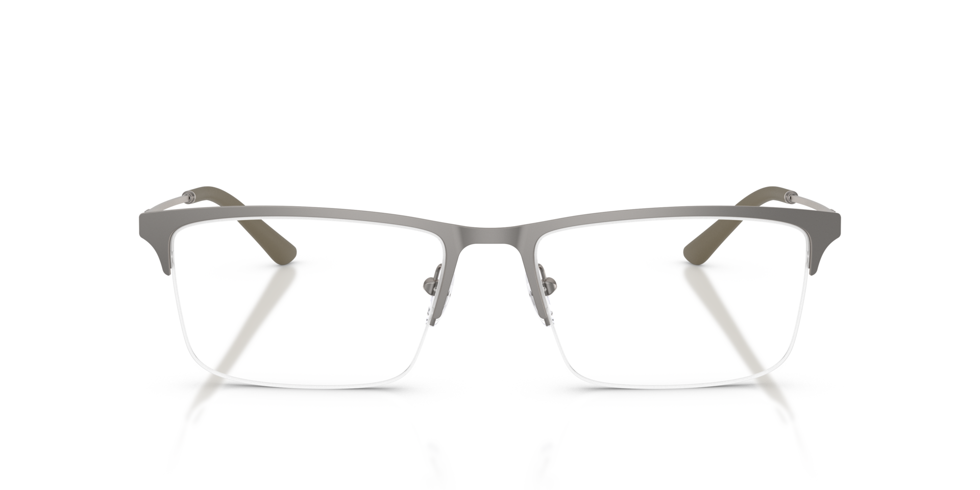 EA1177 Matt Grau MetallEyeglass Frames von B24, Vorderansicht