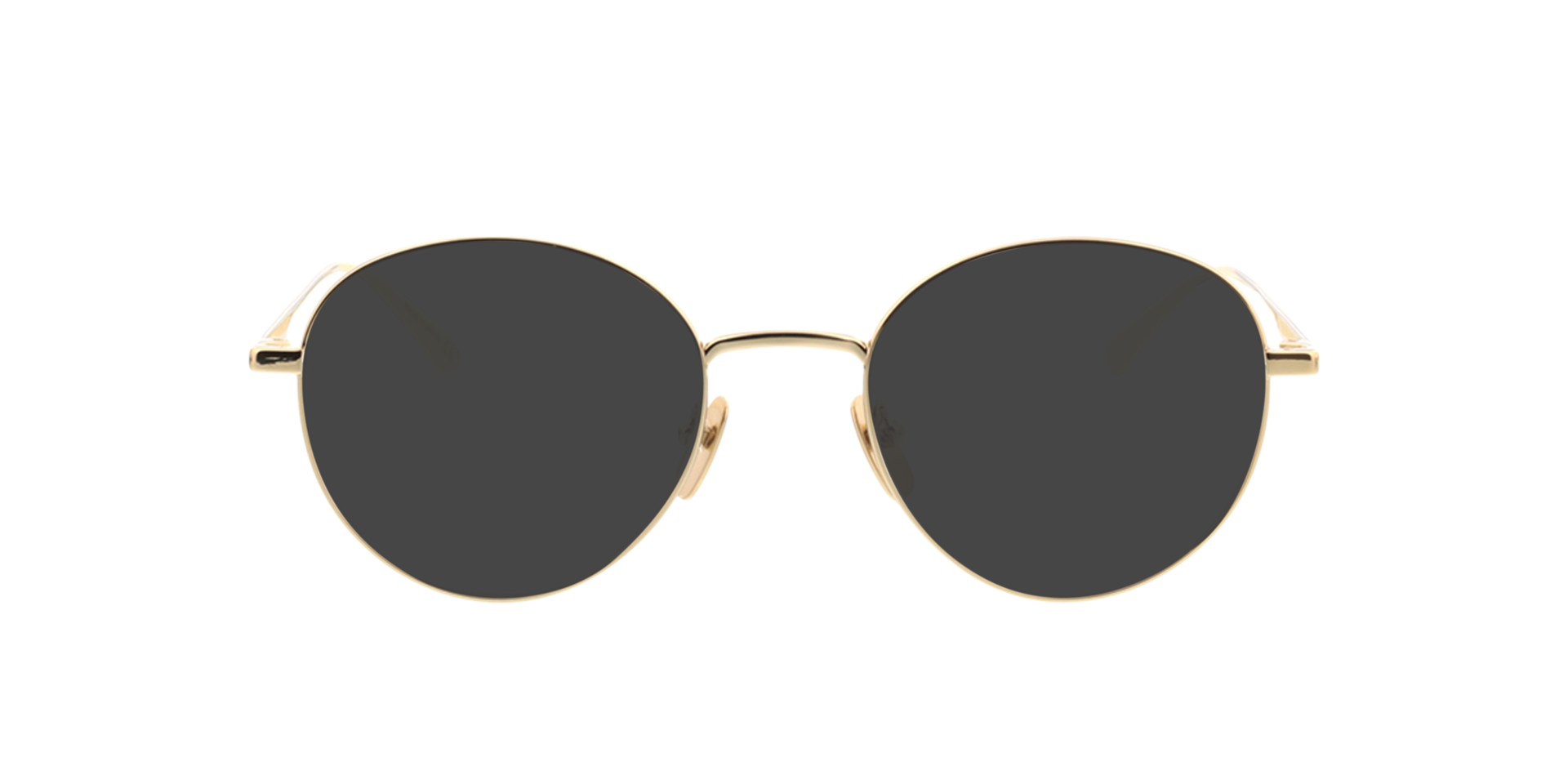 GG0337O Glänzendes Gold MetallEyeglass Frames von B24, mit getönten Gläsern