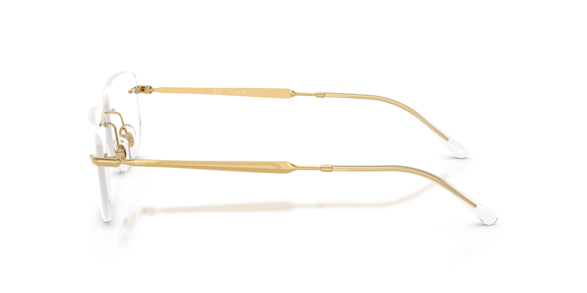 RB3768V Arista Gold MetallEyeglass Frames von B24, Seitenansicht