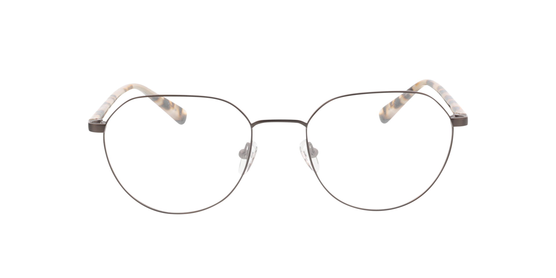 Eos Antraciet  &  wit Havana MetaalEyeglass Frames van B24, Vooraanzicht