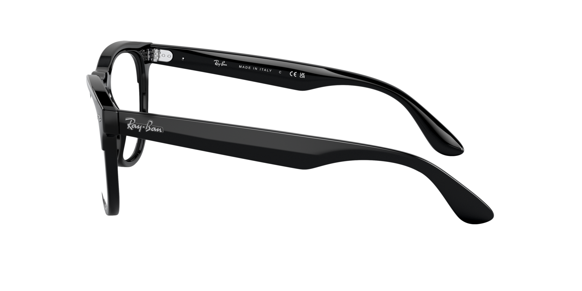 RB4471V Zwart KunststofEyeglass Frames van B24, Zijaanzicht