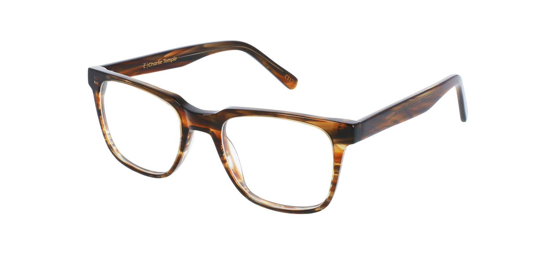 Balthazar Brown Horizon AcetatEyeglass Frames von B24, Dreiviertelansicht