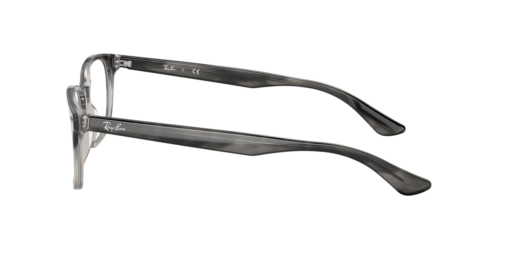 RB5375 Optics Havana Grau AcetatEyeglass Frames von B24, Seitenansicht