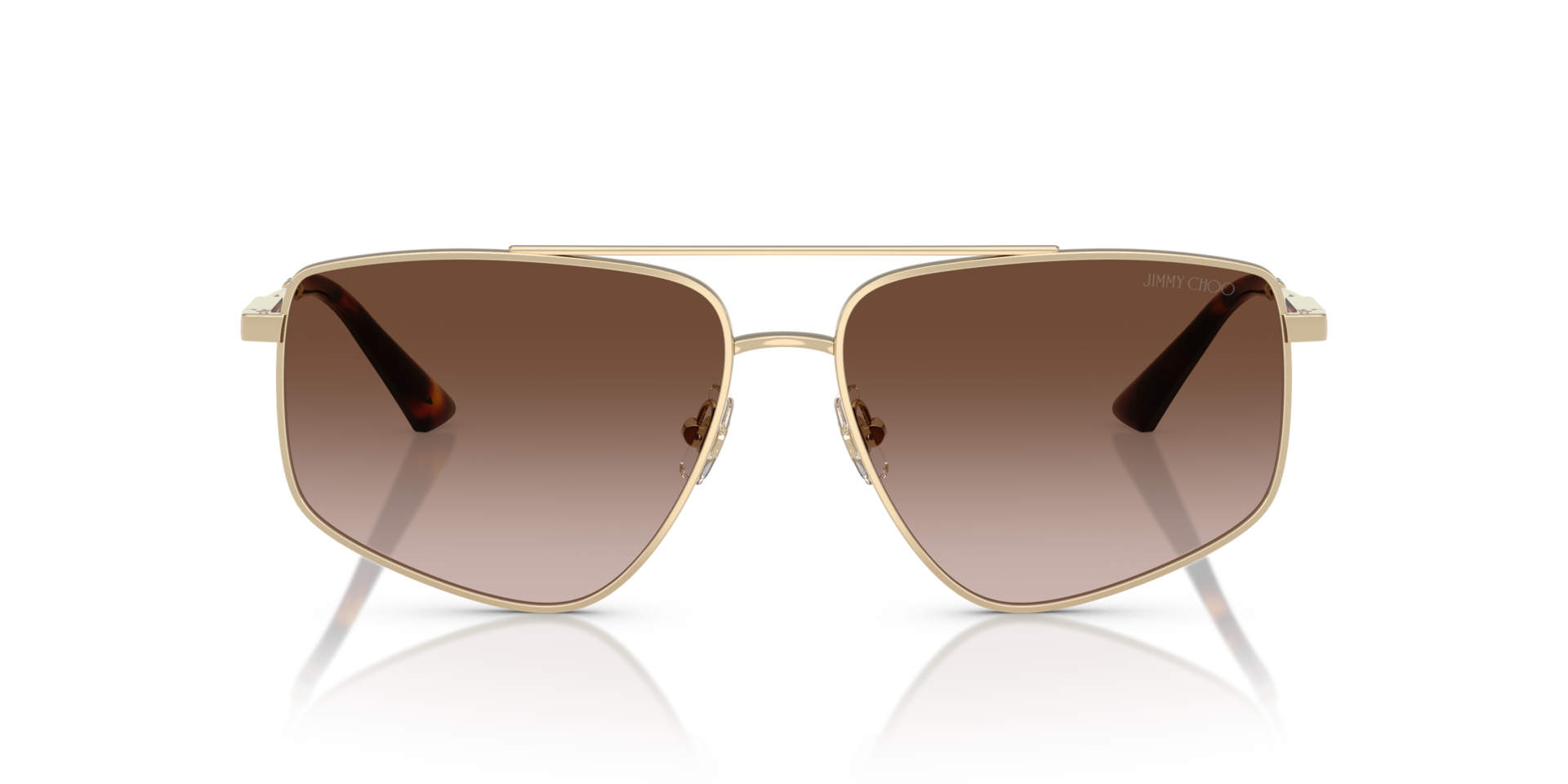 JC4011 Hellgold MetallSunglass Frames von B24, Vorderansicht