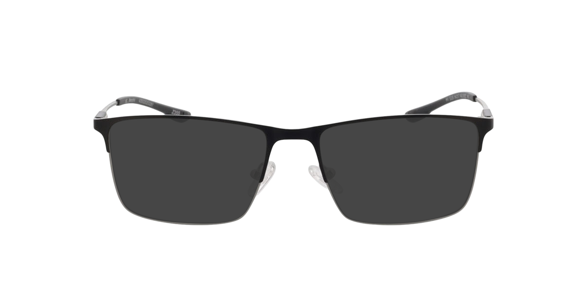 Memphis Matzwart  &  matzilver MetaalEyeglass Frames van B24, met getinte lenzen