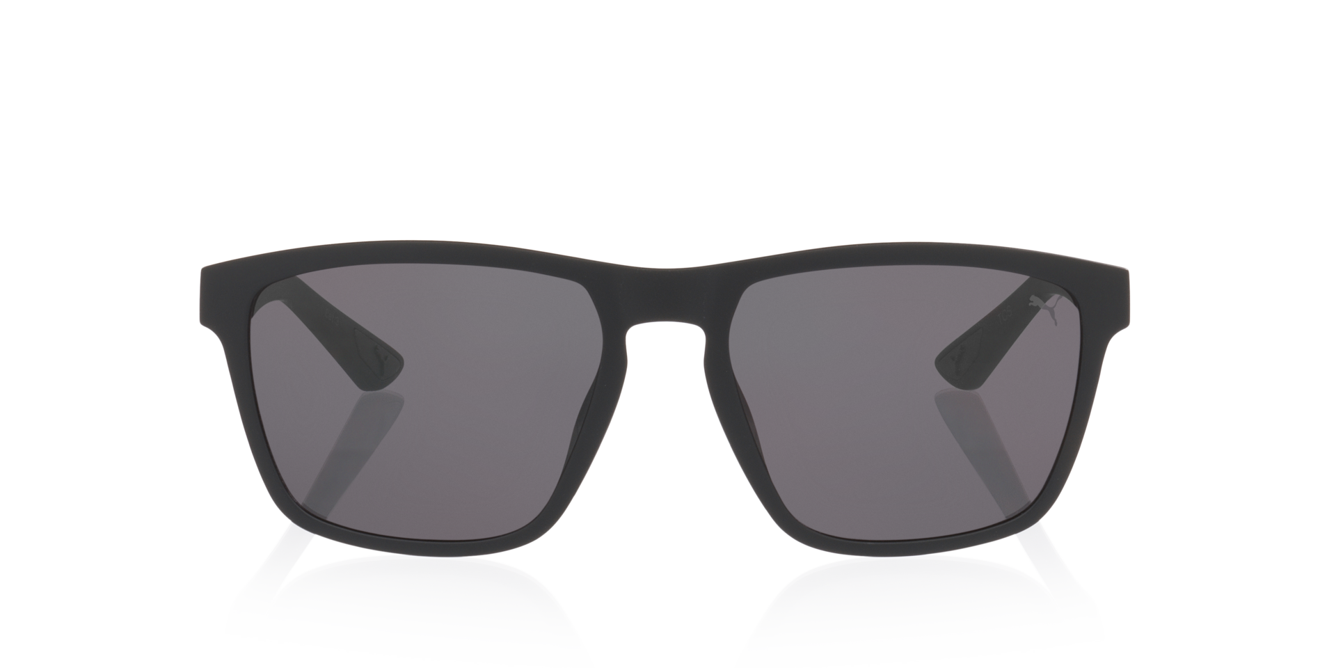 PU0505S Zwart KunststofSunglass Frames van B24, Vooraanzicht