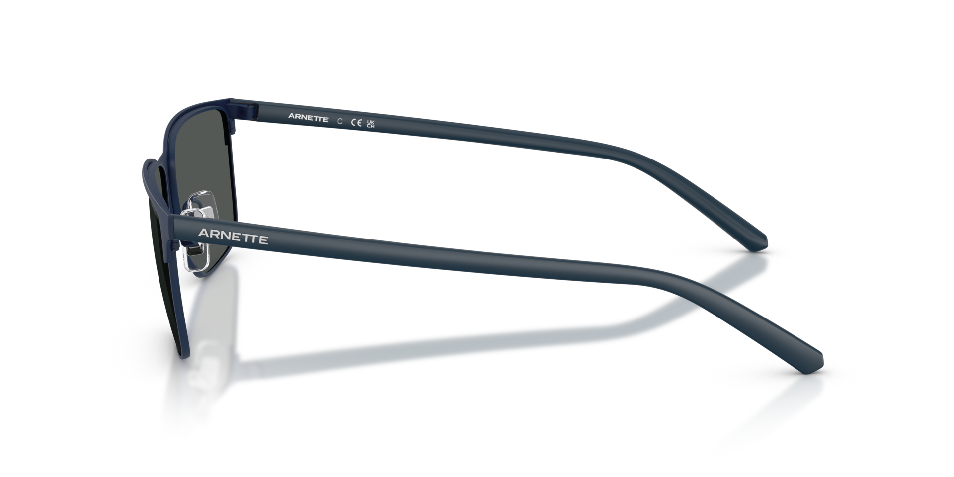 AN3094 Matt Blau MetallSunglass Frames von B24, Seitenansicht