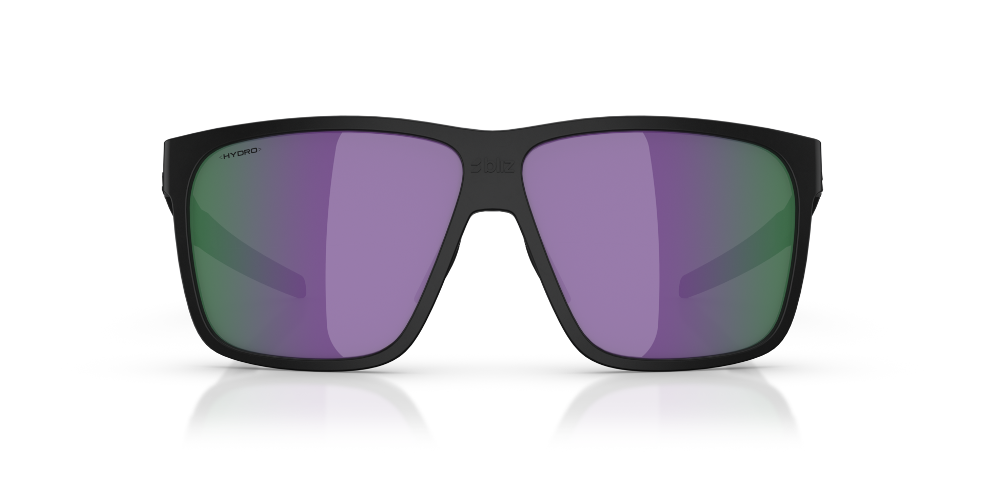 ZB7017 Matt Schwarz KunststoffSunglass Frames von B24, Vorderansicht