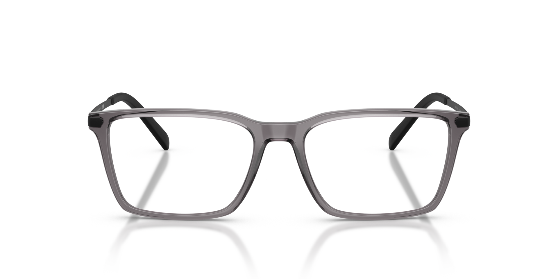 AX3077 Glänzendes transparentes Grau KunststoffEyeglass Frames von B24, Vorderansicht