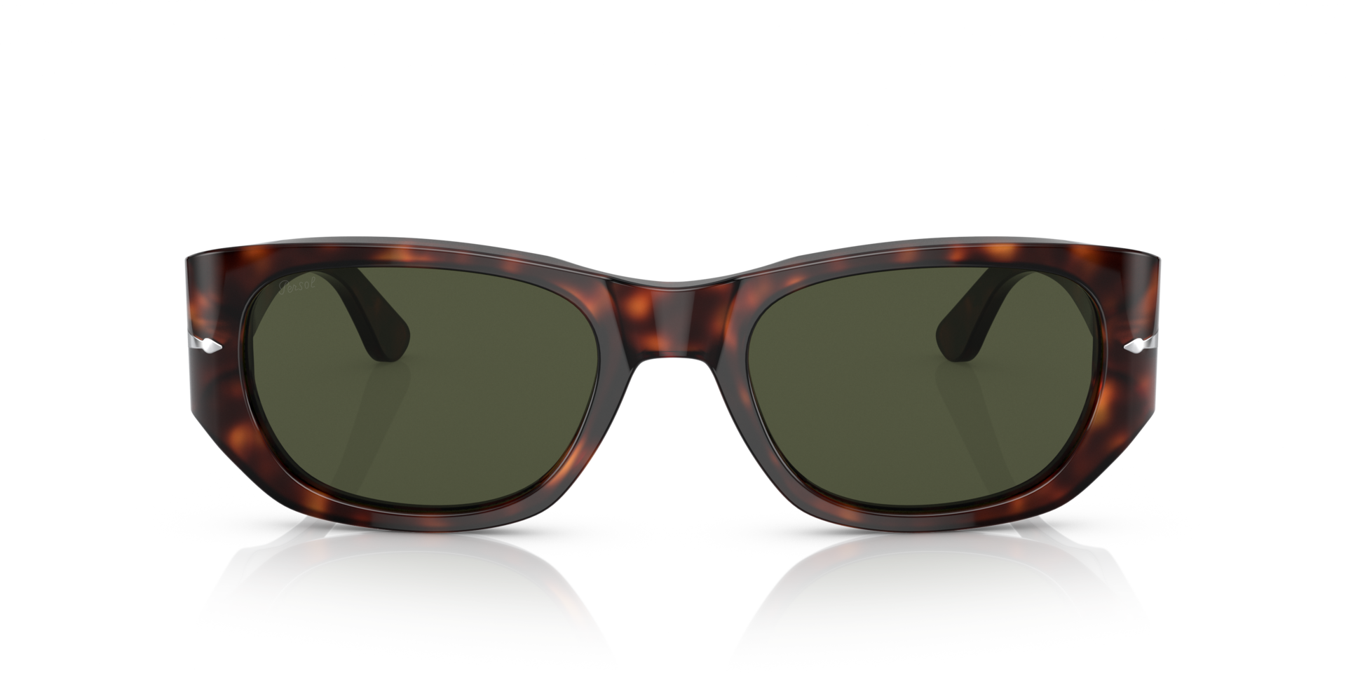 PO3307S Havana AcetaatSunglass Frames van B24, Vooraanzicht